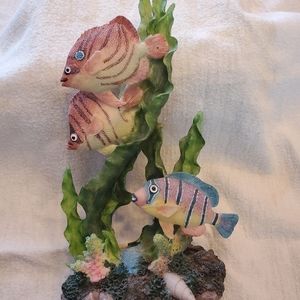 Fish and Corals Figurine, Vtg 1997-2000